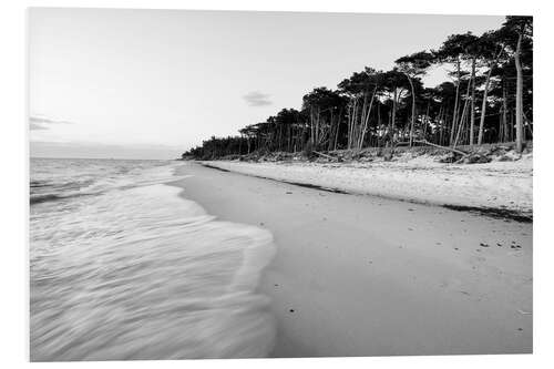 Hartschaumbild Abenddämmerung am Weststrand-Darß