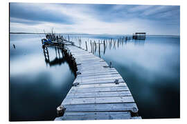 Aluminium print Boat dock in the calm sea