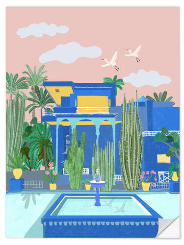Selvklæbende plakat House Marrakech