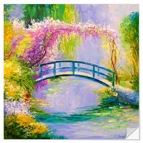 Vinilo para la pared Puente de Monet