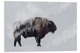 PVC-taulu Bison - double exposure