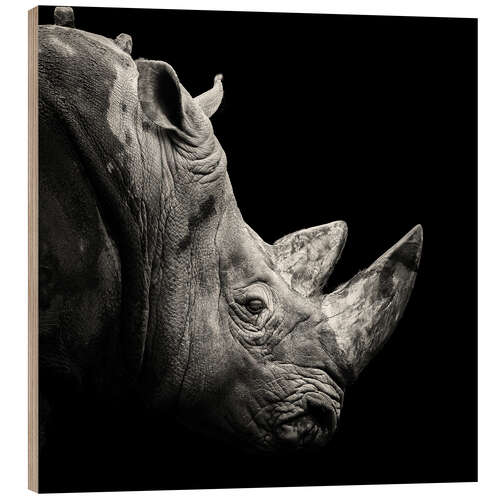 Hout print Rhino