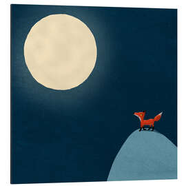 Aluminium print Moon fox