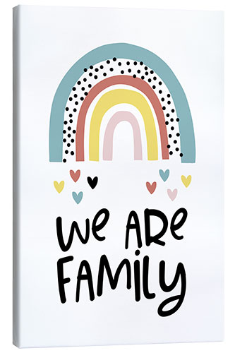 Lerretsbilde We are family - rainbow