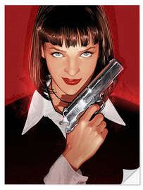 Vinilo para la pared Mia Wallace III