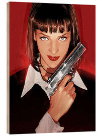 Quadro de madeira Mia Wallace III