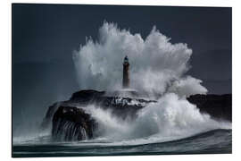 Magnettafel Leuchtturm in den Wellen