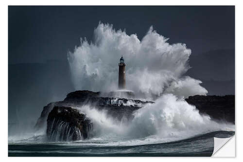 Vinilo para la pared Faro en las olas