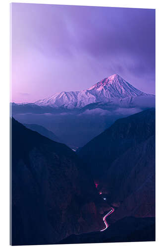 Acrylic print On the way to Mount Damavand