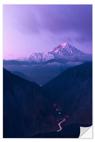 Wandsticker Auf dem Weg zum Berg Damavand