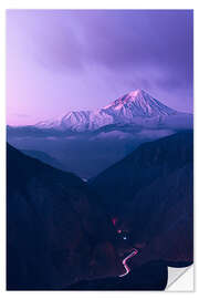 Vinilo para la pared De camino al monte Damavand