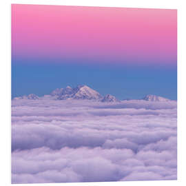 Foam board print Pink in the sky