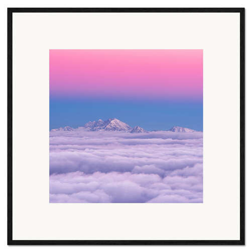 Framed art print Pink in the sky