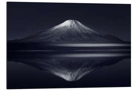 Alubild Reflexion Berg Fuji