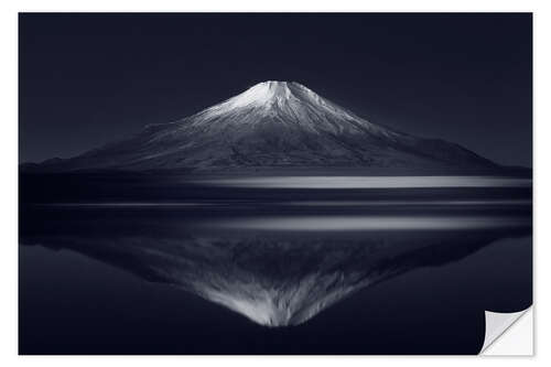 Vinilo para la pared Reflexión Monte Fuji