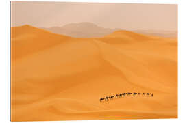 Gallery print Camel caravan in the Sahara