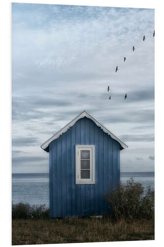 Foam board print Beach hut