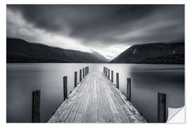 Naklejka na ścianę Clouds over Lake Rotoiti, New Zealand