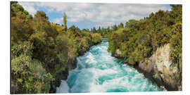 Aluminium print Huka Falls, New Zealand