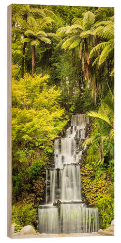 Trebilde Tropical waterfall in New Zealand