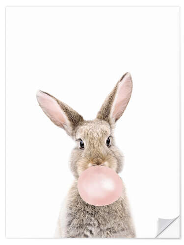 Naklejka na ścianę Bubble Gum Bunny