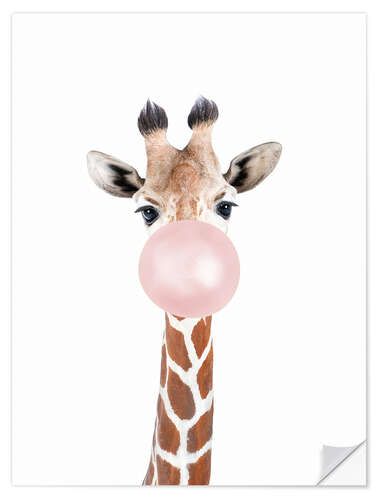 Naklejka na ścianę Bubble Gum Giraffe