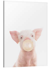 Magnettafel Schweinchen mit Kaugummi