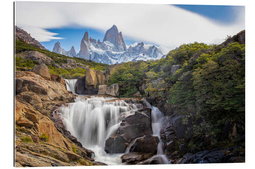 Gallery print Fitz Roy Cascades in Los Glaciares