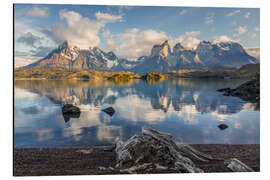 Aluminium print Torres del Paine, Chile