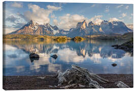 Stampa su tela Torres del Paine, Cile