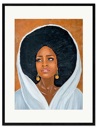 Impresión de arte enmarcada African Shea Beauty