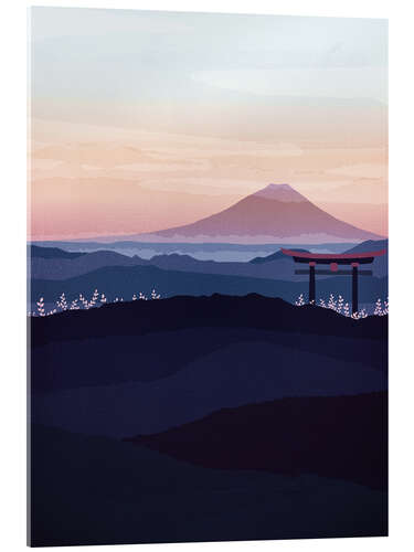 Acrylglasbild Fuji-San, Japan