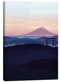 Canvas print Mount Fuji, Japan