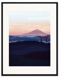 Gerahmter Kunstdruck Fuji-San, Japan