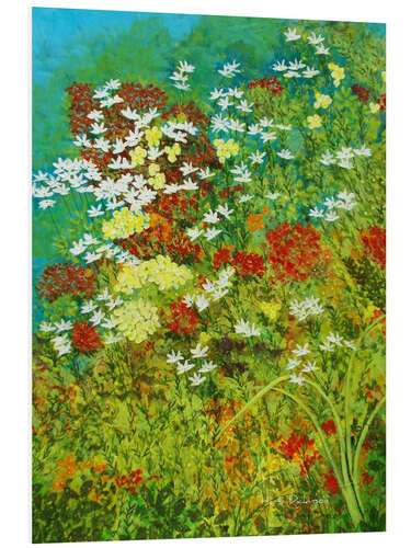 Foam board print Cheryl's garden