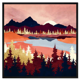 Gerahmter Kunstdruck Grapefruit Himmel