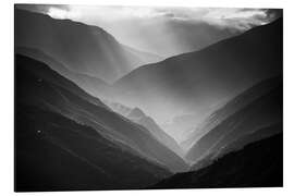 Magnettafel Erste Sonnenstrahlen im Tal