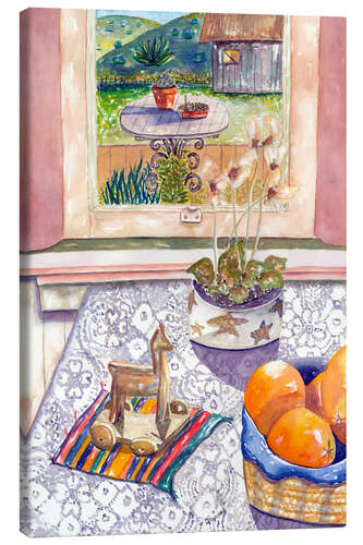 Tableau sur toile Nature morte aux oranges