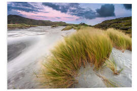 Tableau en PVC Dunes de sable au coucher du soleil