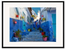 Gerahmter Kunstdruck Medina von Chefchaouen