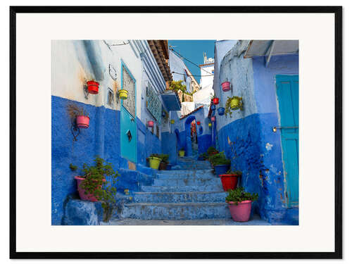 Framed art print Chefchaouen's medina