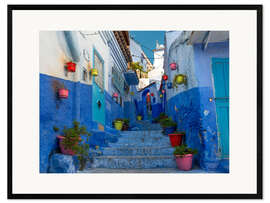 Framed art print Chefchaouen's medina