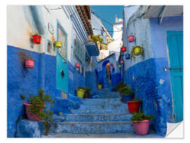 Naklejka na ścianę Chefchaouen's medina