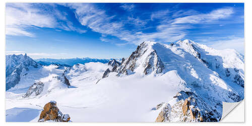 Naklejka na ścianę Snow-capped Mont Blanc