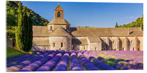 Acrylglas print Cistercian Abbey, Abbaye Notre-Dame de Sénanque