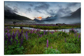 Cuadro de aluminio Amanecer de Milford Sound