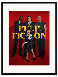 Gerahmter Kunstdruck Pulp Fiction Gang