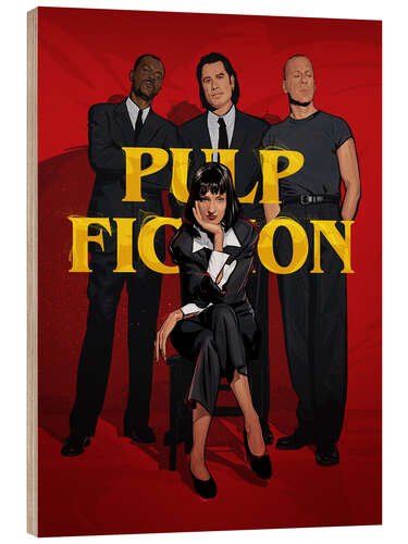 Cuadro de madera Pulp Fiction Gang