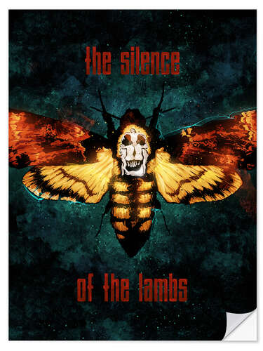 Selvklebende plakat The Silence Of The Lambs