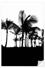 Wall sticker Palm trees silhouettes